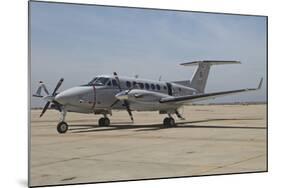 A U.S. Navy UC-12W King Air Utility Aircraft-null-Mounted Photographic Print