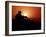 A U.S. Special Forces Soldier Armed with a Mk-12 Sniper Rifle at Sunset-Stocktrek Images-Framed Photographic Print