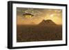 A Ufo Returning to its Distant Alien Homeworld-Stocktrek Images-Framed Art Print