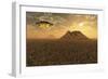 A Ufo Returning to its Distant Alien Homeworld-Stocktrek Images-Framed Art Print