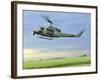 A UH-1N Huey Helicopter Prepares To Land at Minot Air Force Base, North Dakota-Stocktrek Images-Framed Photographic Print