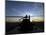 A UH-60 Black Hawk Helicopter on the Flight Line at Sunset-null-Mounted Photographic Print