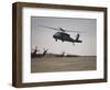 A UH-60 Black Hawk Taking Off for a Mission over Northern Iraq-null-Framed Photographic Print