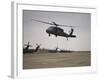 A UH-60 Black Hawk Taking Off for a Mission over Northern Iraq-null-Framed Photographic Print