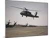 A UH-60 Black Hawk Taking Off for a Mission over Northern Iraq-null-Mounted Photographic Print