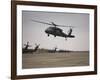 A UH-60 Black Hawk Taking Off for a Mission over Northern Iraq-null-Framed Photographic Print