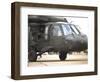 A UH-60 Black Hawk Taxis Out for a Mission over Northern Iraq-null-Framed Photographic Print