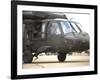 A UH-60 Black Hawk Taxis Out for a Mission over Northern Iraq-null-Framed Photographic Print