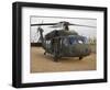 A UH-60L Black Hawk with Twin M240G Machine Guns-null-Framed Photographic Print