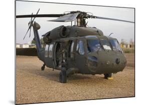 A UH-60L Black Hawk with Twin M240G Machine Guns-null-Mounted Photographic Print