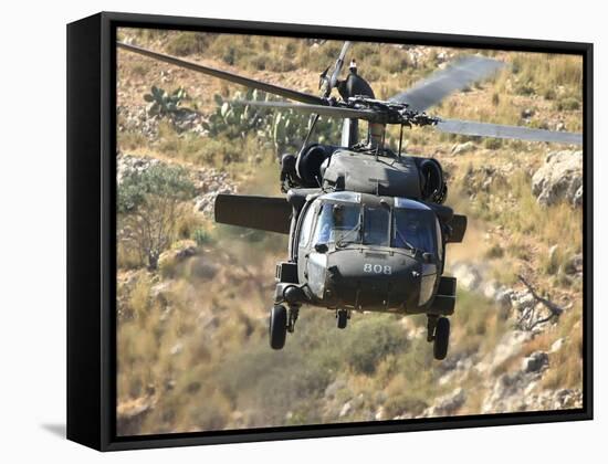 A UH-60L Yanshuf Helicopter of the Israeli Air Force-Stocktrek Images-Framed Stretched Canvas