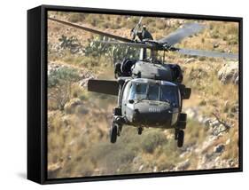 A UH-60L Yanshuf Helicopter of the Israeli Air Force-Stocktrek Images-Framed Stretched Canvas