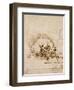 A Unicorn Dipping its Horn into a Pool of Water, C.1481-Leonardo da Vinci-Framed Giclee Print