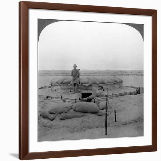 A Unique Sand Blockhouse, South-West Africa, World War I, C1915-null-Framed Photographic Print