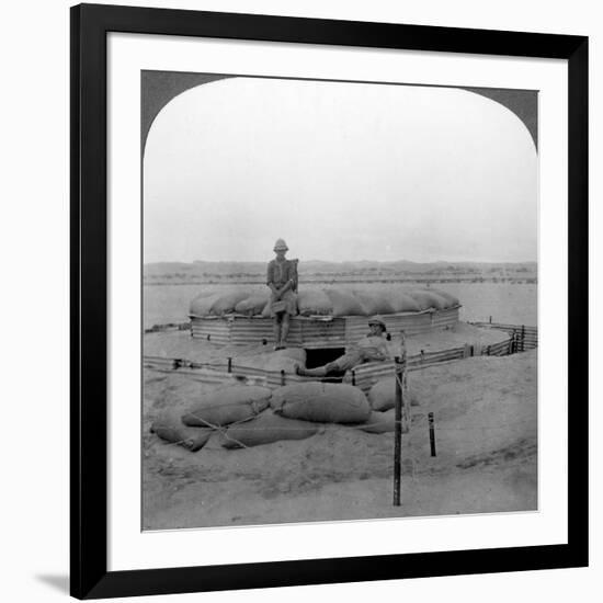 A Unique Sand Blockhouse, South-West Africa, World War I, C1915-null-Framed Photographic Print