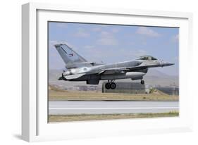 A United Arab Emirates Air Force F-16E Block 60 Landing at Konya Air Base-Stocktrek Images-Framed Photographic Print