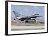 A United Arab Emirates Air Force F-16E Block 60 Landing at Konya Air Base-Stocktrek Images-Framed Photographic Print