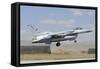 A United Arab Emirates Air Force F-16E Block 60 Landing at Konya Air Base-Stocktrek Images-Framed Stretched Canvas