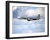 A United States Air Force F-15 Strike Eagle in Flight-Stocktrek Images-Framed Photographic Print