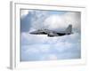 A United States Air Force F-15 Strike Eagle in Flight-Stocktrek Images-Framed Photographic Print