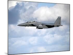 A United States Air Force F-15 Strike Eagle in Flight-Stocktrek Images-Mounted Photographic Print