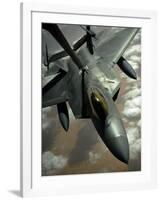 A US Air Force F-22 Raptor Is Refueled by a Kc-10A Extender Aircraft over Southwest Asia-null-Framed Photographic Print