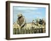 A US Marine Prepares Howitzer Rounds to be Fired Near Baghdadi, Iraq, January 6, 2007-Stocktrek Images-Framed Photographic Print