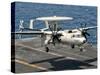 A US Navy E-2C Hawkeye Prepares to Land Aboard USS Eisenhower-Stocktrek Images-Stretched Canvas