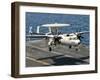 A US Navy E-2C Hawkeye Prepares to Land Aboard USS Eisenhower-Stocktrek Images-Framed Photographic Print