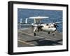 A US Navy E-2C Hawkeye Prepares to Land Aboard USS Eisenhower-Stocktrek Images-Framed Photographic Print