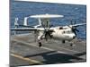 A US Navy E-2C Hawkeye Prepares to Land Aboard USS Eisenhower-Stocktrek Images-Mounted Photographic Print