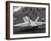 A US Navy F/A-18C Hornet on the Flight Deck of Aircraft Carrier USS Eisenhower-Stocktrek Images-Framed Photographic Print