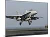 A US Navy F/A-18C Hornet Prepares to Land Aboard USS Eisenhower-Stocktrek Images-Mounted Photographic Print