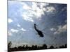 A US Navy Hh-60 Seahawk Stirs Up Debris While Taking Off-null-Mounted Photographic Print