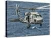 A US Navy SH-60F Seahawk Flying Off the Coast of Pakistan-Stocktrek Images-Stretched Canvas