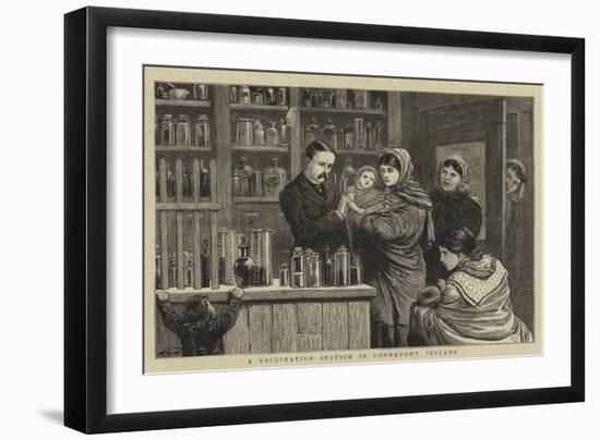 A Vaccination Station in Connaught, Ireland-John Charles Dollman-Framed Giclee Print