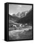 A Valley in Wolkenstein, Tyrol, C1900s-Wurthle & Sons-Framed Stretched Canvas