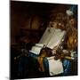 A Vanitas Still Life, 17Th-18Th Century (Oil on Canvas)-Vincent Laurensz van der Vinne-Mounted Giclee Print