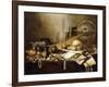 A Vanitas Still Life of Musical Instruments and Manuscripts-Pieter Claesz-Framed Giclee Print