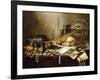 A Vanitas Still Life of Musical Instruments and Manuscripts-Pieter Claesz-Framed Giclee Print