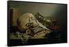 A Vanitas Still Life-Pieter Claesz-Framed Stretched Canvas