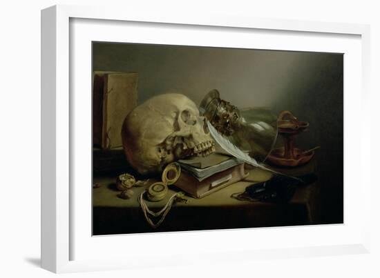 A Vanitas Still Life-Pieter Claesz-Framed Giclee Print