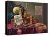 A Vanitas Still Life-Peeter Sion-Stretched Canvas