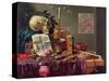 A Vanitas Still Life-Peeter Sion-Stretched Canvas