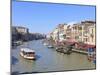 A Vaporetto Waterbus on the Grand Canal, Venice, UNESCO World Heritage Site, Veneto, Italy, Europe-Amanda Hall-Mounted Photographic Print