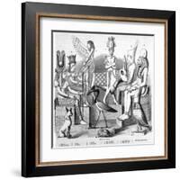 A Variety of Ancient Egyptian Idols-null-Framed Art Print