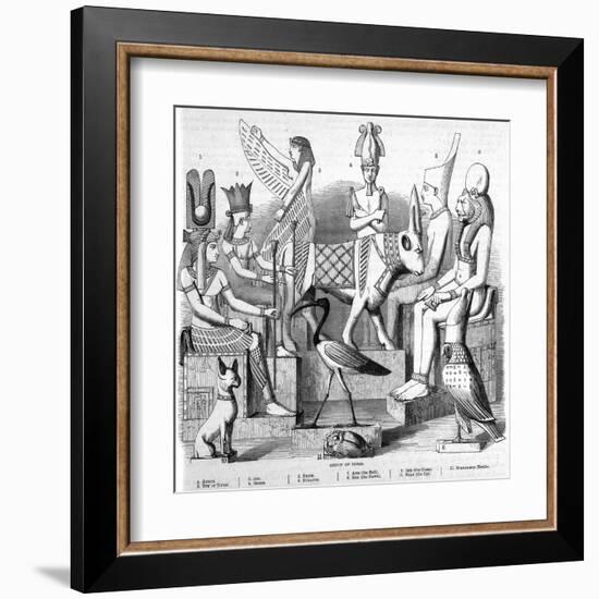 A Variety of Ancient Egyptian Idols-null-Framed Art Print