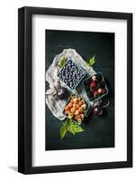 A Variety of Fresh Berries-Evangelia Kosmas-Framed Photographic Print