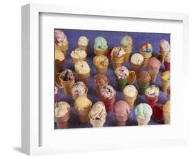 A Variety of Ice Cream Cones-Karen M^ Romanko-Framed Photographic Print