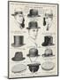 A Variety of Men's Hats-null-Mounted Photographic Print